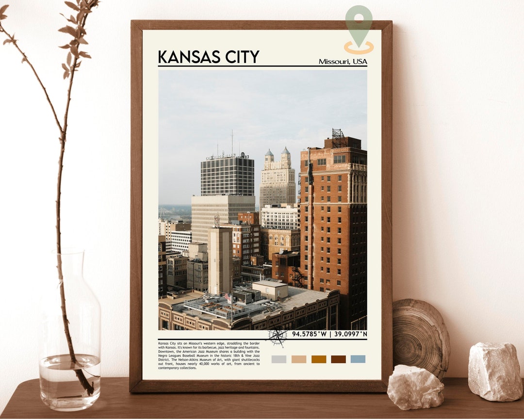 Kansas City Print, Kansas City Poster, Kansas City Wall Art, Kansas