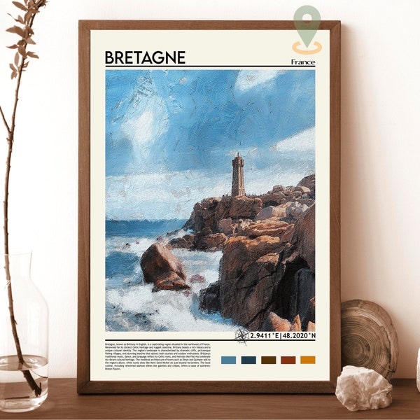 Bretagne Print, Bretagne Poster, Bretagne Wall Art, Bretagne Travel print, Bretagne art print, Bretagne artwork, Bretagne Photo, France art