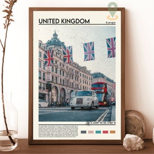 United Kingdom Print, United Kingdom Poster, United Kingdom Wall Art, United Kingdom Travel, United Kingdom art print, London England Print