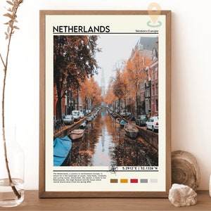 Niederlande Print, Vintage Plakat, Niederlande Wandkunst, Niederlande Digital Poster, Niederlande Foto, Niederlande Poster Druck,