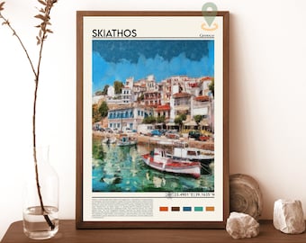 Skiathos Print, Skiathos Poster, Skiathos Wall Art, Skiathos Travel print, Skiathos art print, Skiathos artwork, Skiathos Photo, Greece art