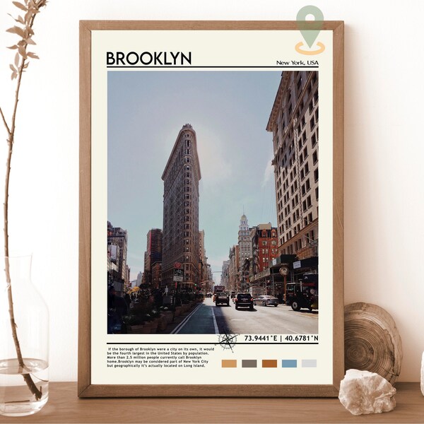 Brooklyn Poster Etsy