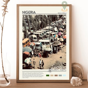 Nigeria Print, Personalized poster, Nigeria Art, Nigeria Poster, Nigeria Photo, Nigeria Poster Print, Nigeria painting, Lagos Travel poster