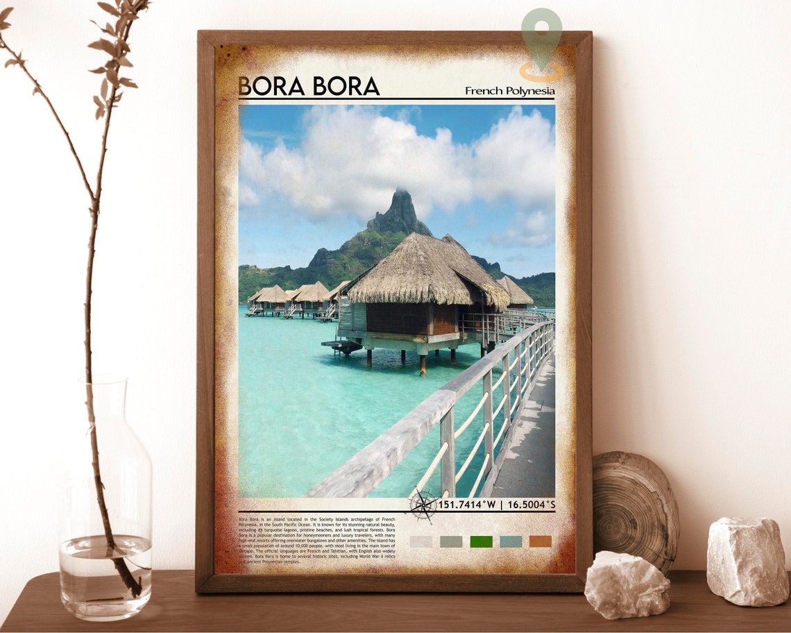 Poster Minecraft World Beyond 61x91.5cm + Poster Bora Bora Offert - Déco Gamer - Qualité Premium