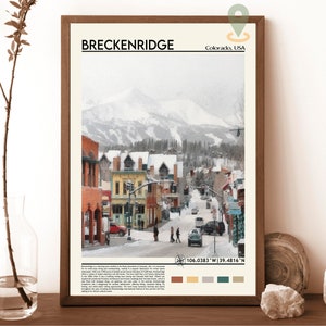 Breckenridge Ski Resort, Breckenridge Druck, Breckenridge Poster, Breckenridge Wandkunst, Breckenridge Travel, Breckenridge Kunst, Colorado