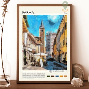 Impresión de Parma, póster de Parma, arte mural de Parma, impresión de viaje a Parma, impresión artística de Parma, obra de arte de Parma, fotografía de Parma, impresión de Italia, póster de viaje a Parma
