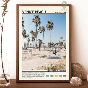 Venezianer Strand druck Surf, Venedig Strand Wand Kunst, Venedig Strand Poster, Los Angeles, Kalifornien, Venezianer Strand Kunstwerk, Venedig Strand Foto