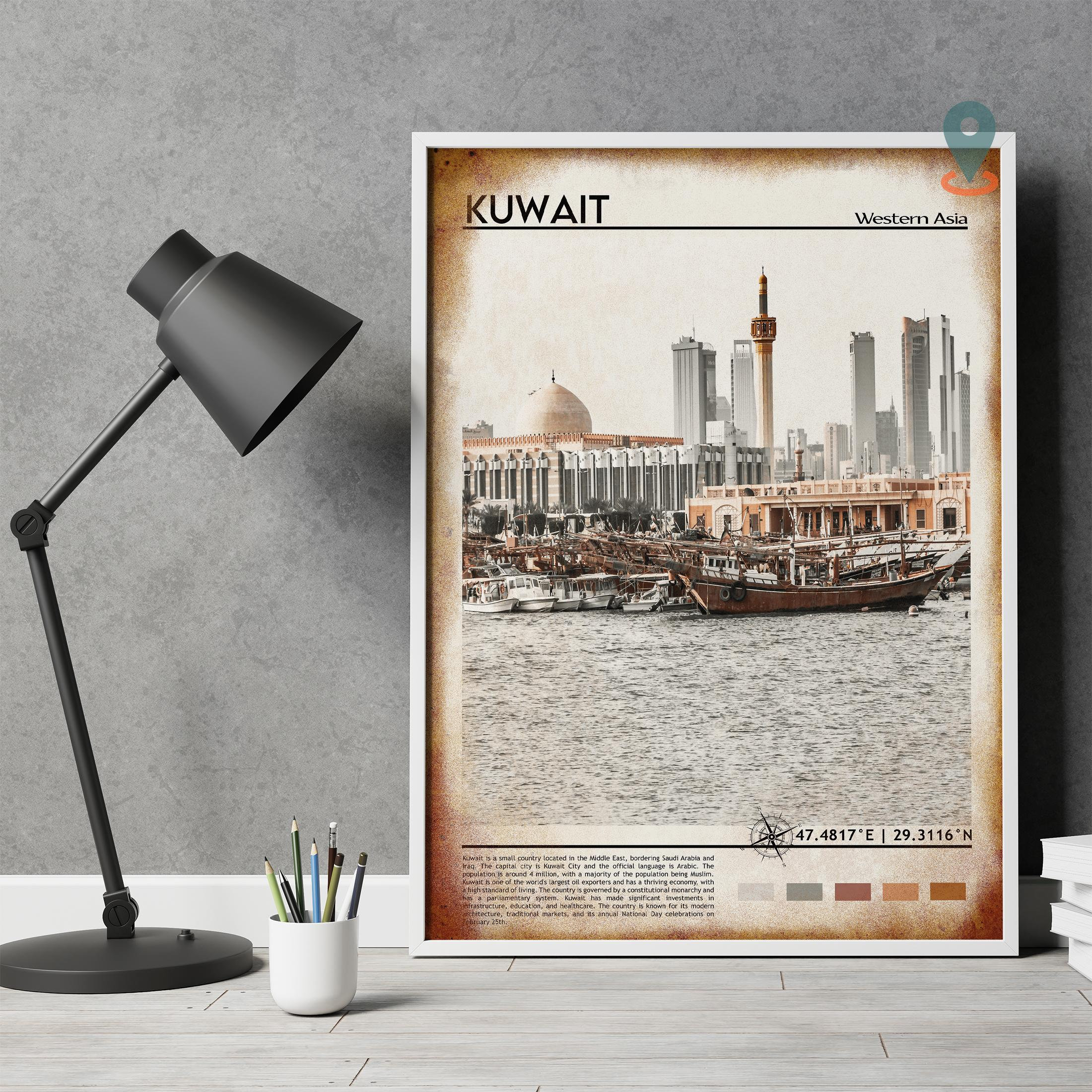 Kuwait Print Kuwait Art Kuwait Poster Kuwait Photo Kuwait Etsy UK