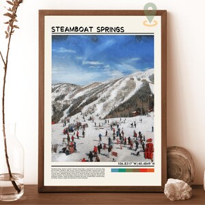 Steamboat Springs Druck, Steamboat Springs Poster, Steamboat Springs Wandkunst, Steamboat Springs Colorado Plakat, Steamboat Springs ski