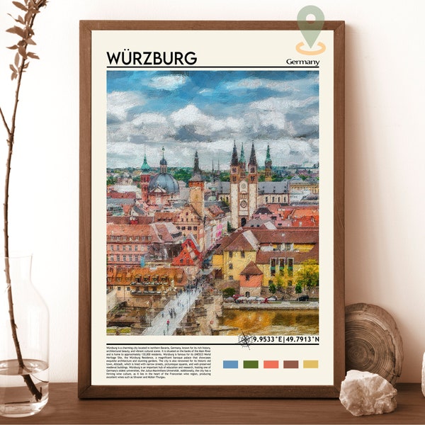 Wurzburg Print, Wurzburg Poster, Wurzburg Wall Art, Wurzburg Travel print, Wurzburg art print, Wurzburg artwork, Wurzburg Photo, Germany art