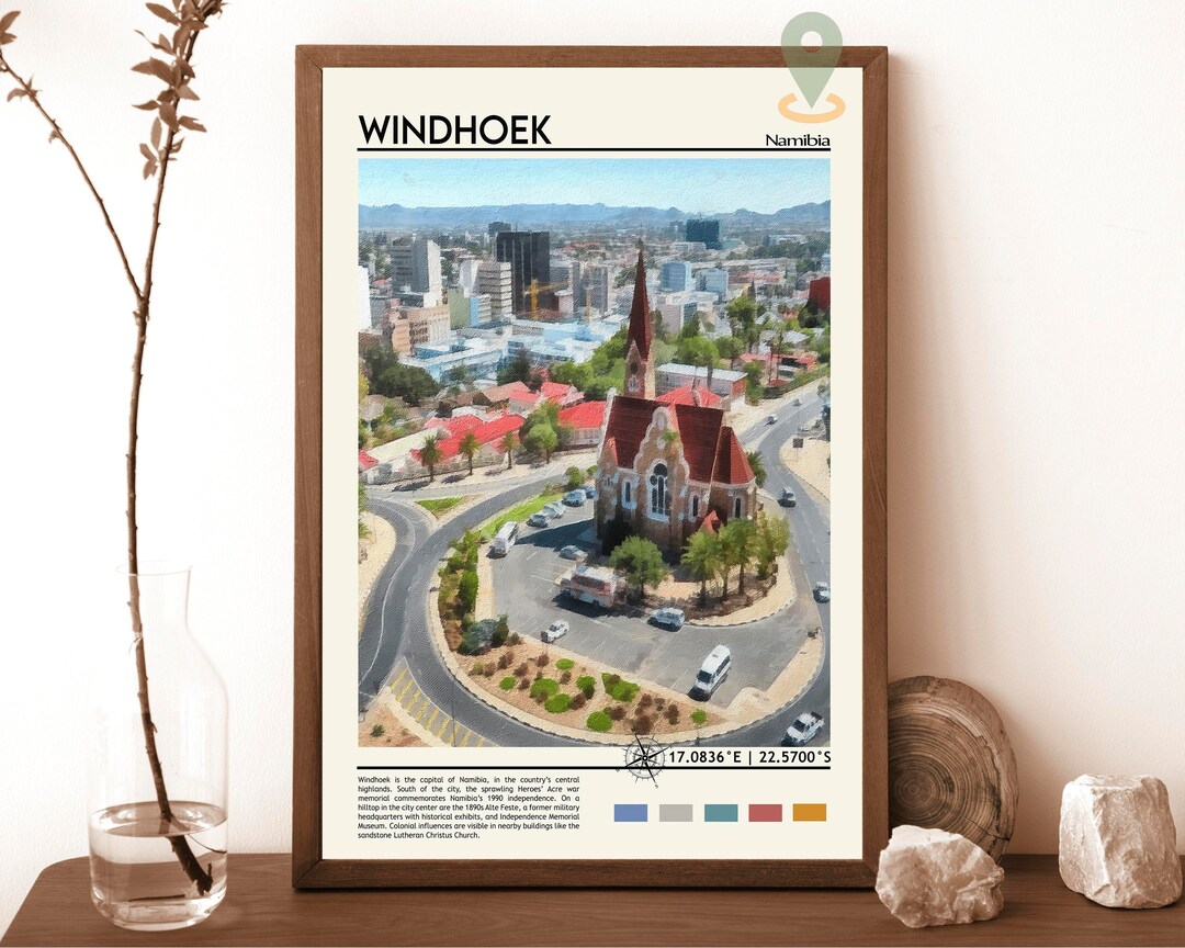 Windhoek Print, Windhoek Poster, Windhoek Wall Art, Windhoek Travel