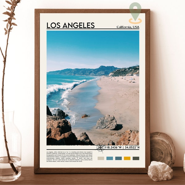 Los Angeles Print, Los Angeles Poster, Los Angeles Wall Art, Los Angeles Travel, Los Angeles art print, Los Angeles art, California Print