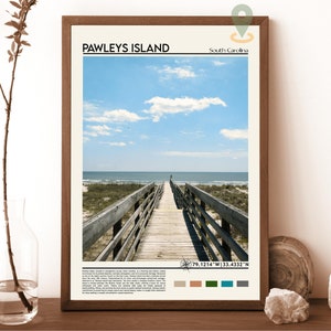 Pawleys Island, Pawleys Island Wandkunst, Pawleys Island SC, Pawleys Island Kunst, Pawleys Island Schild, Pawleys Island Druck, Geschenk South Carolina