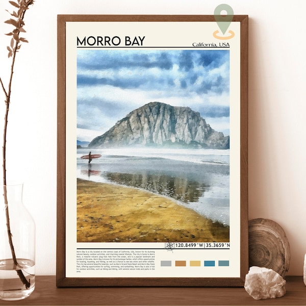 Morro Bay Print, Morro Bay Poster, Morro Bay Wall Art, Morro Bay Travel, Morro Bay art print, Morro Bay artwork, Morro Bay Photo, California