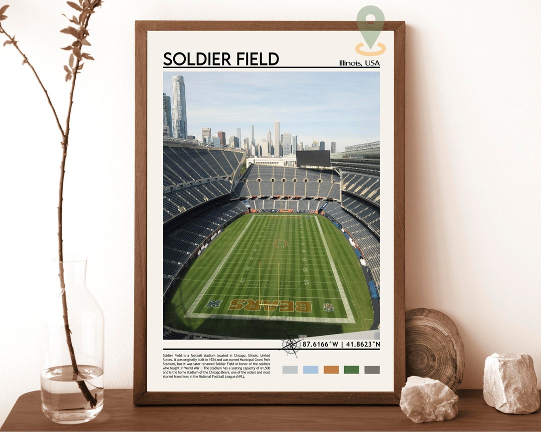 Soldier Field Print, Soldier Field Poster, Soldier Field Wall Art