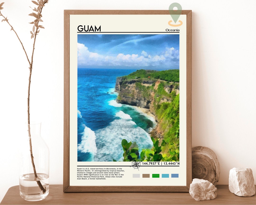 Guam Print Vintage Poster Guam Wall Art Guam Poster Guam Photo Guam