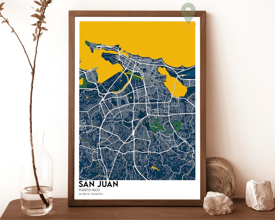 San Juan Map, San Juan Map Print, San Juan Personalized Map, San Juan ...