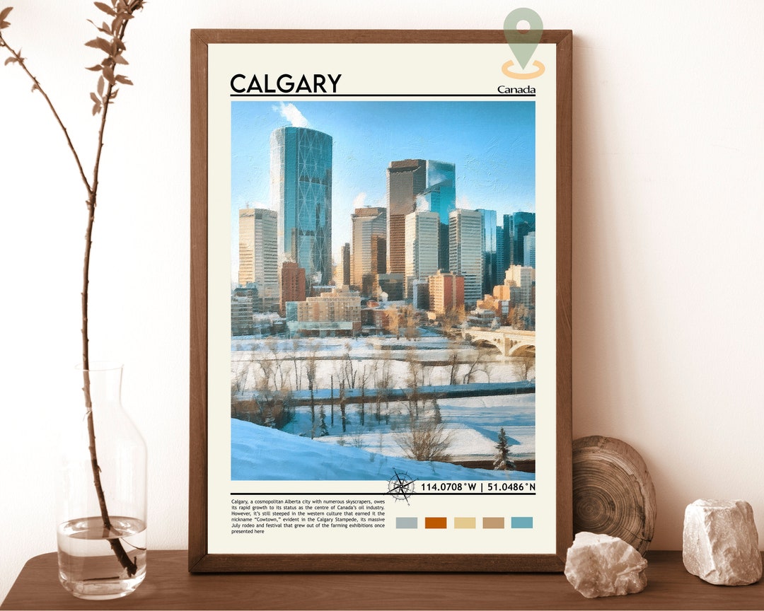 Calgary Print, Calgary Art, Calgary Poster, Calgary Photo, Calgary Poster Print, Calgary