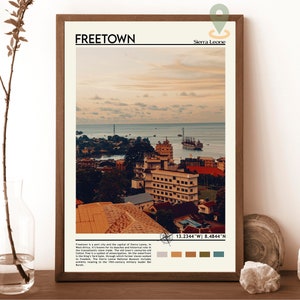 Freetown Print, Freetown Art, Freetown Poster, Freetown Photo, Freetown Poster Print, Freetown  painting, Freetown poster, Sierra Leone art