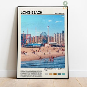 Long Beach Print, Long Beach Poster, Long Beach Wall Art, Long Beach Travel, Long Beach art print, Long Beach artwork, Long Beach Photo image 10