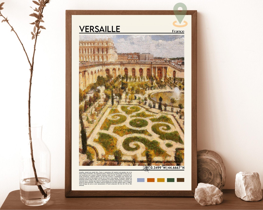 Versailles Print Versailles Poster Versailles Wall Art Etsy