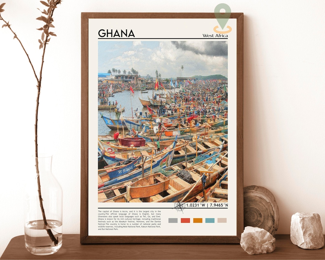 Ghana Print, Ghana Poster, Ghana Wall Art, Ghana Travel, Ghana Artwork