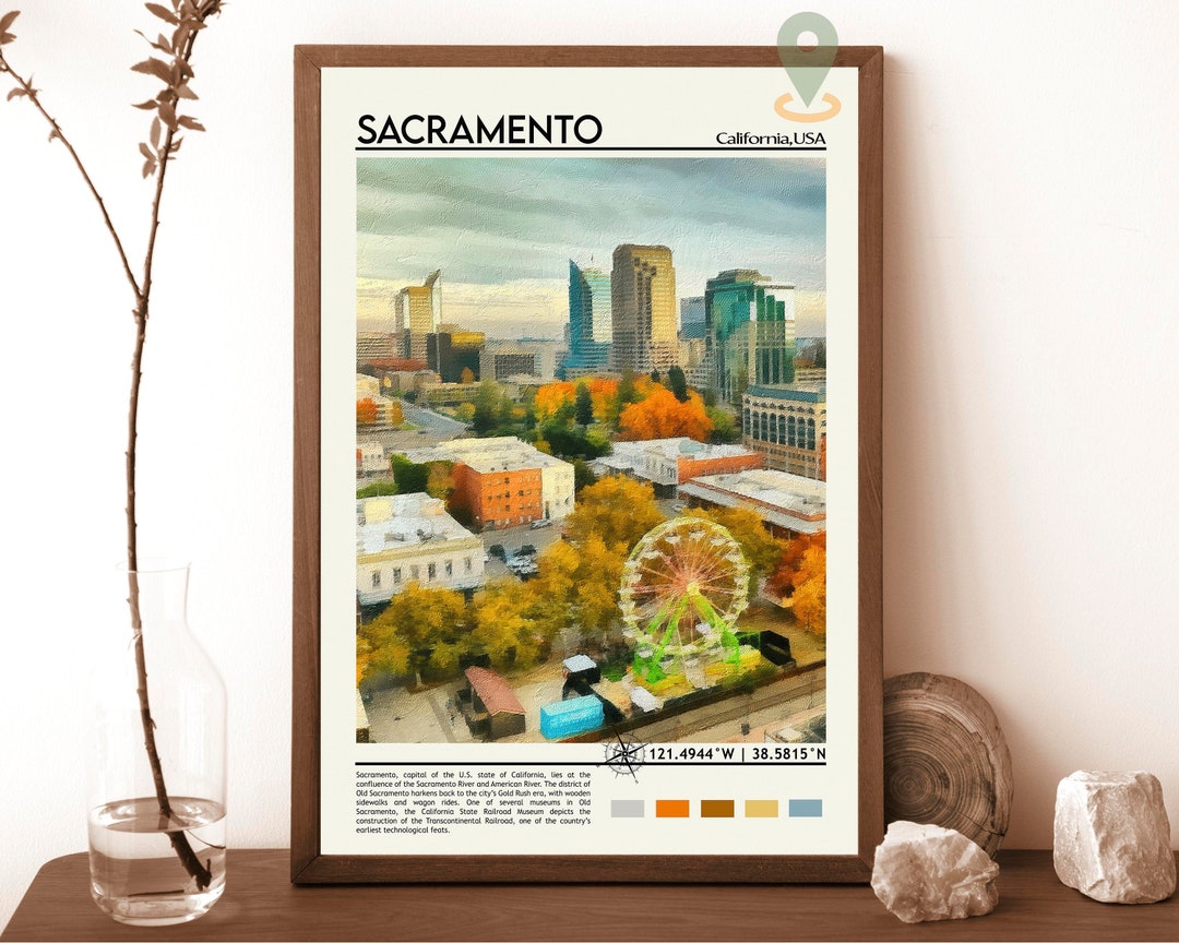 Sacramento Print, Sacramento Art, Sacramento Poster, Sacramento Photo