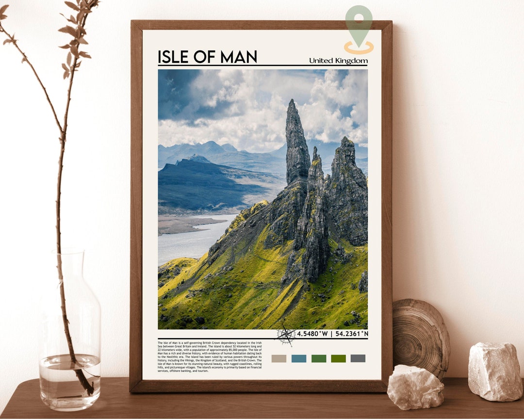 Isle of Man Print, Isle of Man Art, Isle of Man Poster, Isle of Man