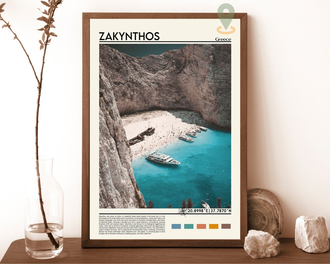 Zakynthos Print, Zakynthos Poster, Zakynthos Wall Art, Zakynthos Travel Print, Zakynthos Art