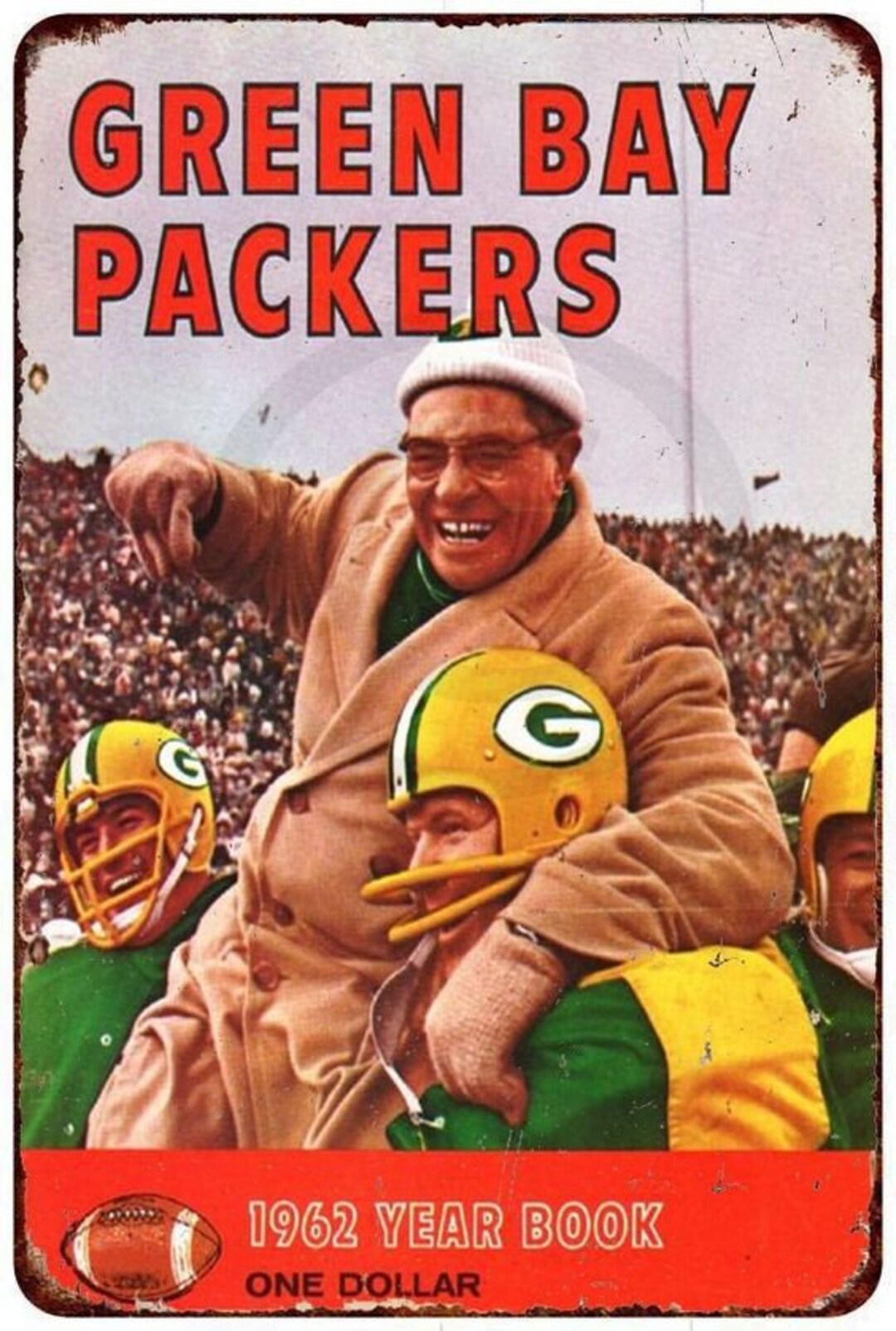 Green Bay Packers 1962 Yearbook Fridge Reprint Etsy