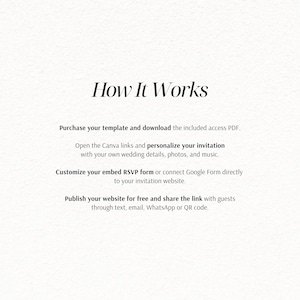 Rustic Wedding Website Template with RSVP | Editable Canva Digital Invitation (Instant Download) image 12