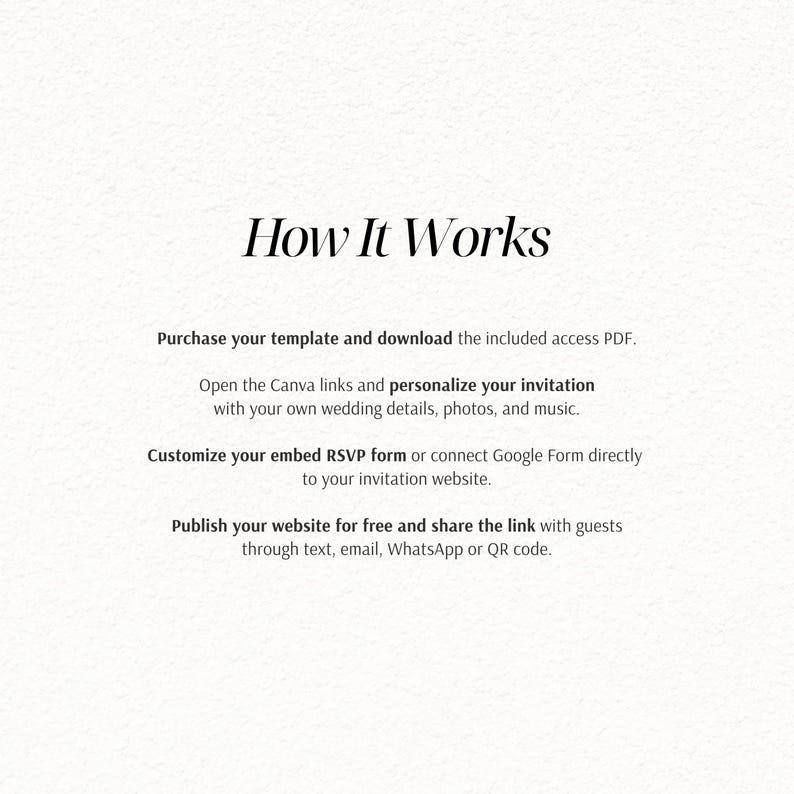 Rustic Wedding Website Template with RSVP | Editable Canva Digital Invitation (Instant Download) image 12