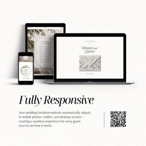 Rustic Wedding Website Template with RSVP | Editable Canva Digital Invitation (Instant Download) image 11