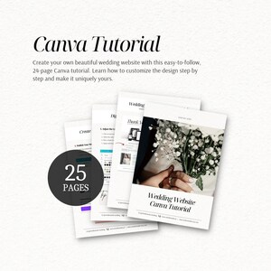 Burgundy Old Money Wedding Website Template with RSVP | Editable Canva Digital Invitation (Instant Download) image 14