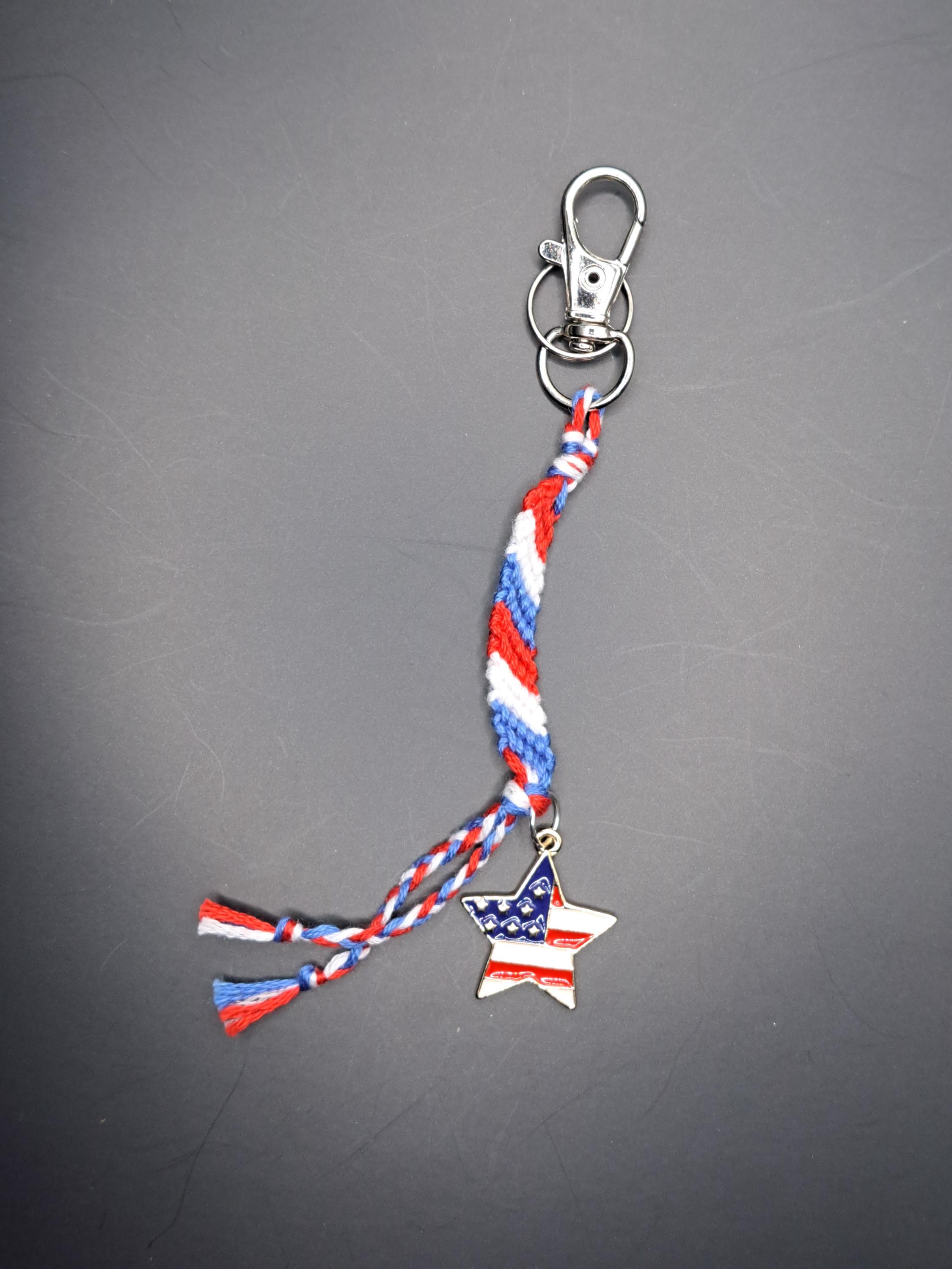 American Flag Charm Mini Keychains - Etsy