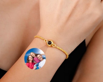 Mom Photo Bracelets, Custom Photo Bracelet, Personalised Projection Bracelet, Memorial Gift for Mom, Projection Jewelry, Birthday Gifts