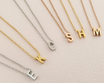 Initial Necklace, Personalised Letter Necklace, Minimalist Initial Necklace, Initial Pendant, Name Necklace, Gift for Her