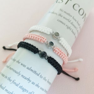 Pulsera de proyección de fotos personalizada, pulsera de fotos personalizada, pulsera de imagen de hombre, pulsera conmemorativa de novio, pulsera de pareja, regalo para él imagen 4