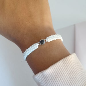 Pulsera de proyección de fotos personalizada, pulsera de fotos personalizada, pulsera de imagen de hombre, pulsera conmemorativa de novio, pulsera de pareja, regalo para él imagen 5