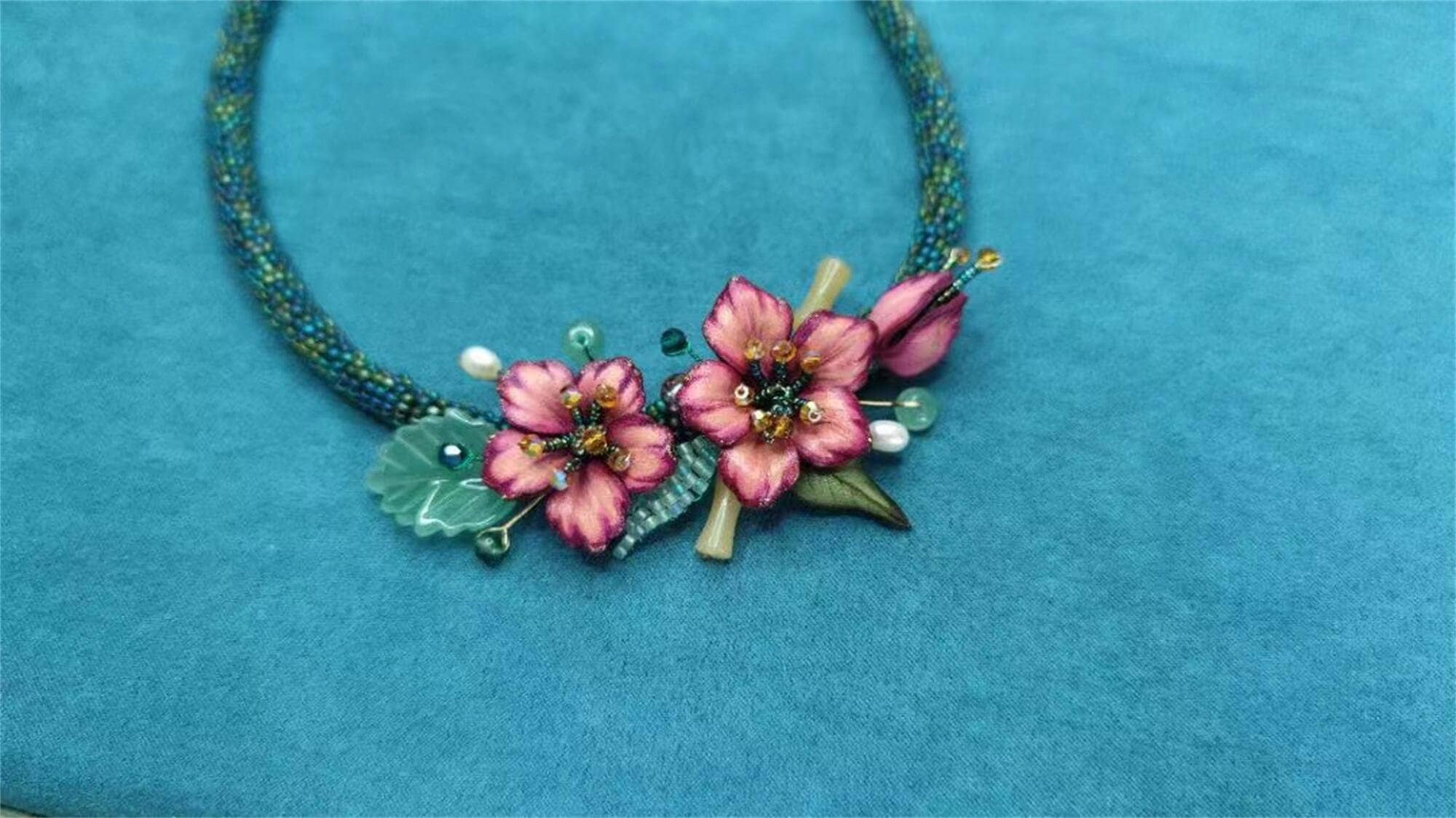 Handmade Leather Flower Vintage Style Collar Jewelry Soft Etsy