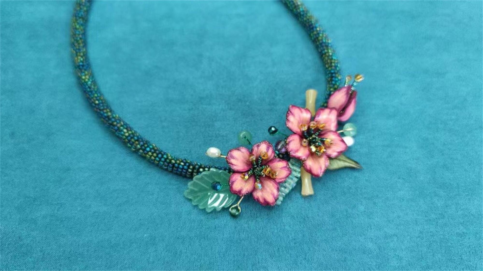 Handmade Leather Flower Vintage Style Collar Jewelry Soft Etsy