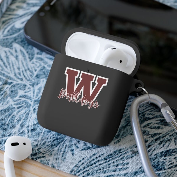 Personalized Custom Team or School Spirit AirPod Case Covers - Show Your Team Pride on the Go! Great Sports Gift for Mom, Dad, or Coach!