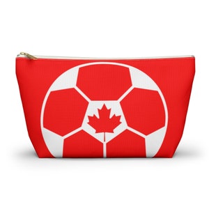 Canadian Flag Travel Bag * Canada Soccer Fan Gift * Travel Gifts * Accessories Bag * Canadian Soccer Fans * Maple Leaf * Souvenir * Pride