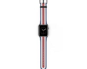 Costa Rica Flag Apple Watch Band | Costa Rican Flag Design * Vegan Leather  * Costa Rica Gift * Pride * Tico * Pura Vida * Correa de reloj