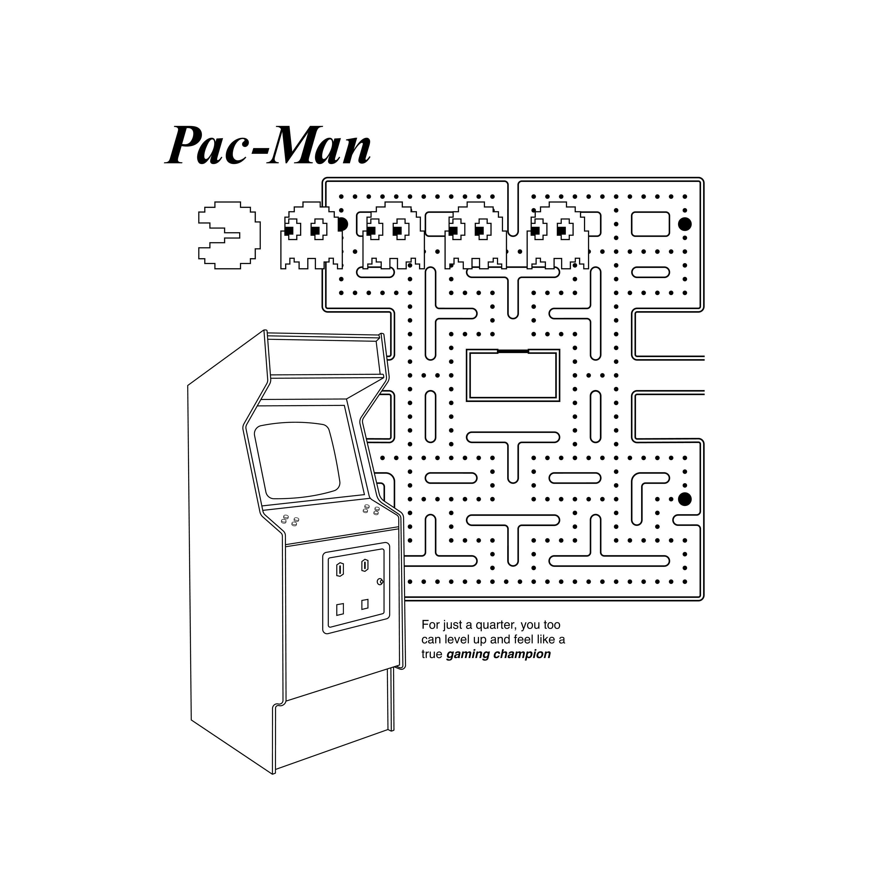 Patman Design Pacman Design - Svg, Ai, Png, Eps, Dxf - Etsy