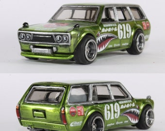 Spectraflame Tiger Datsun 510 Wagon - Hot Wheels Custom