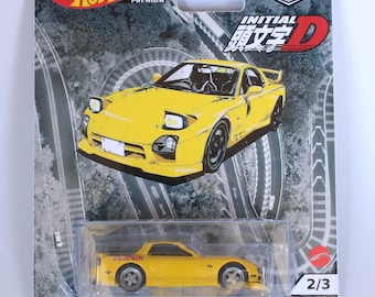 ミニカー Hot Wheels MAZDA RX7 FC3S INITIAL D Custom Made Initial D Hot Wheels- Keiisuke's Mazda RX7 FD3S on