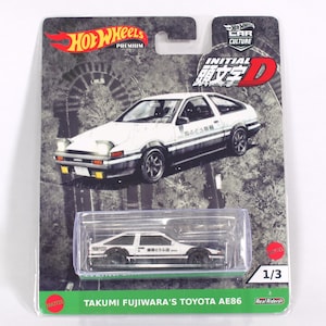 Iniziale D - Takumi Fujiwaras Toyota AE86 su carta personalizzata - Hot Wheels Custom Car