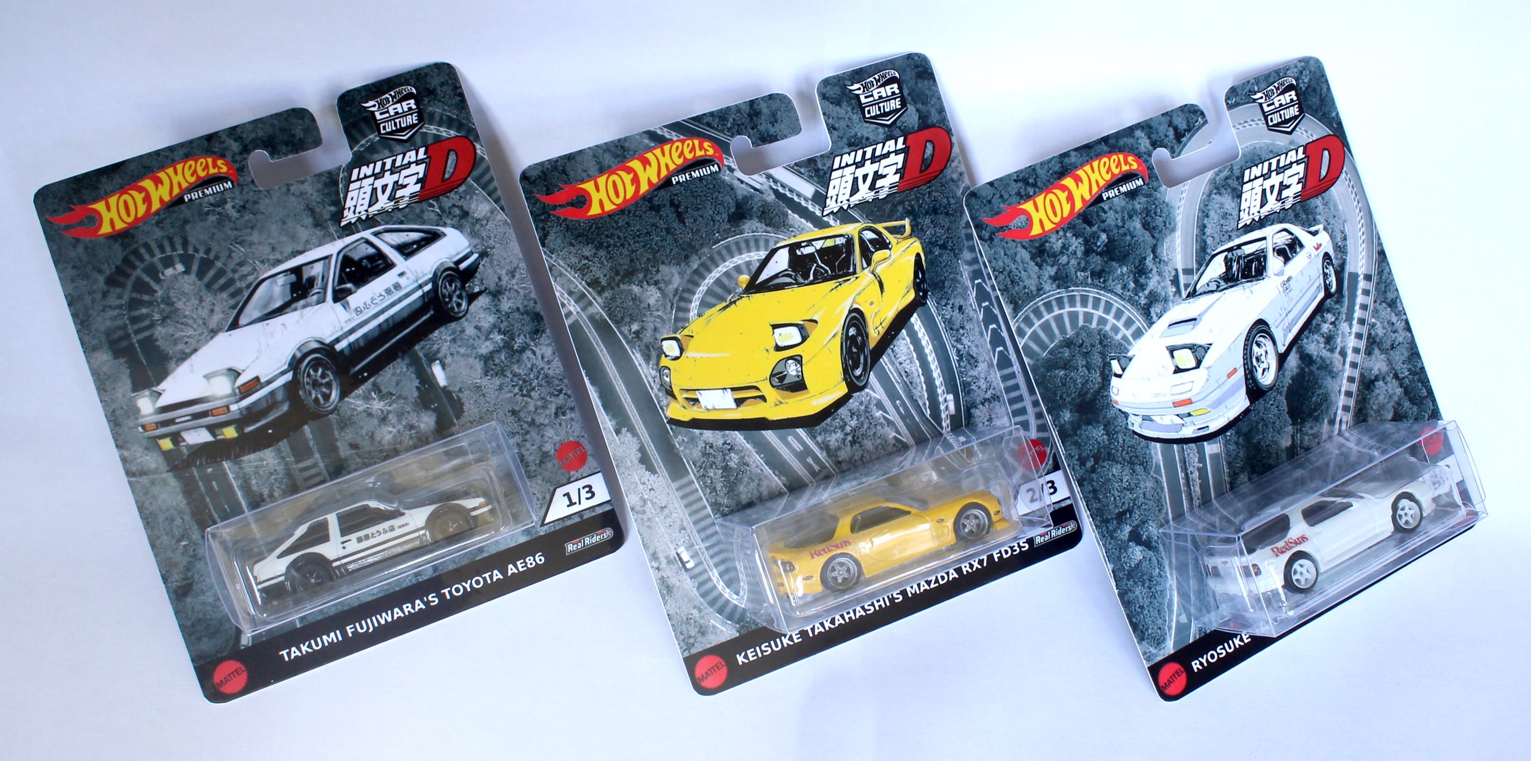 Custom Made Initial D Hot Wheels - Akina Speed Stars Set of 3