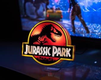 Jurassic park desk light battery usb wall table standing dinosaur home decor popular best seller kids adults  90s film tv gift